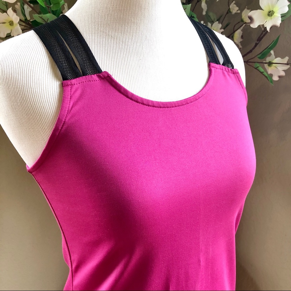 NWT Fabletics Peyton Tank in Berry & Black, XS/4 - Picture 6 of 15
